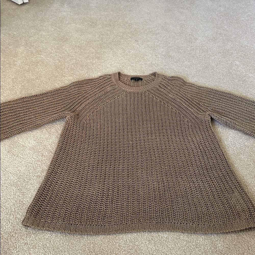 J. Crew Copper Linen Beach Sweater
